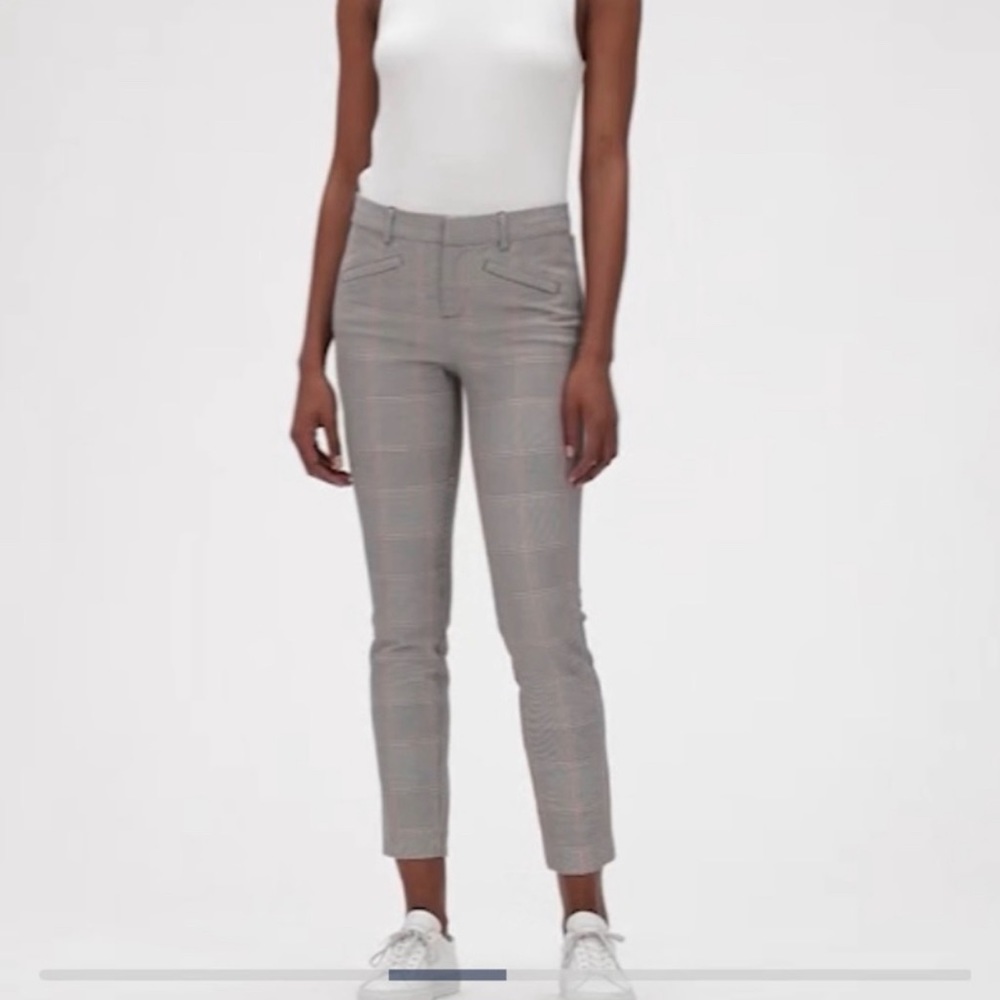 NEW Plaid Pants - Grey and Pink